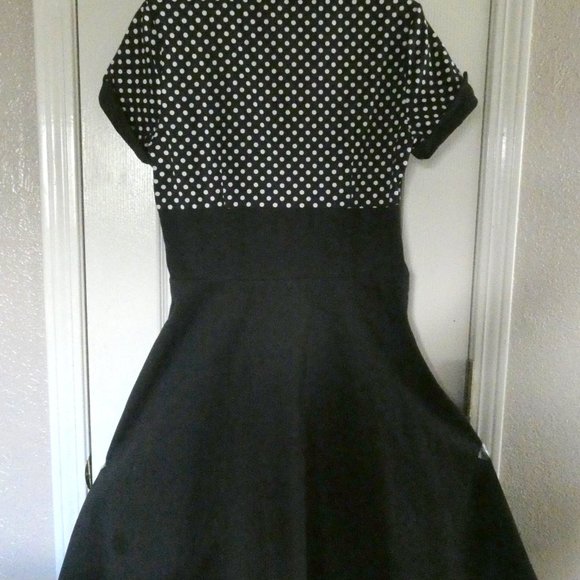 Retro Pinup Rockabilly Style Dress ACEVOG NWT Size Medium - Picture 9 of 9